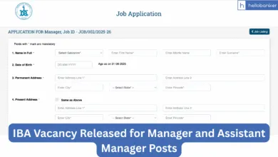 IBA Vacancy Released for Manager and Assistant Manager Posts, Apply Online