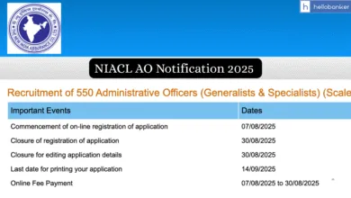NIACL AO Notification 2025 Out for 550 Vacancies, Apply Online