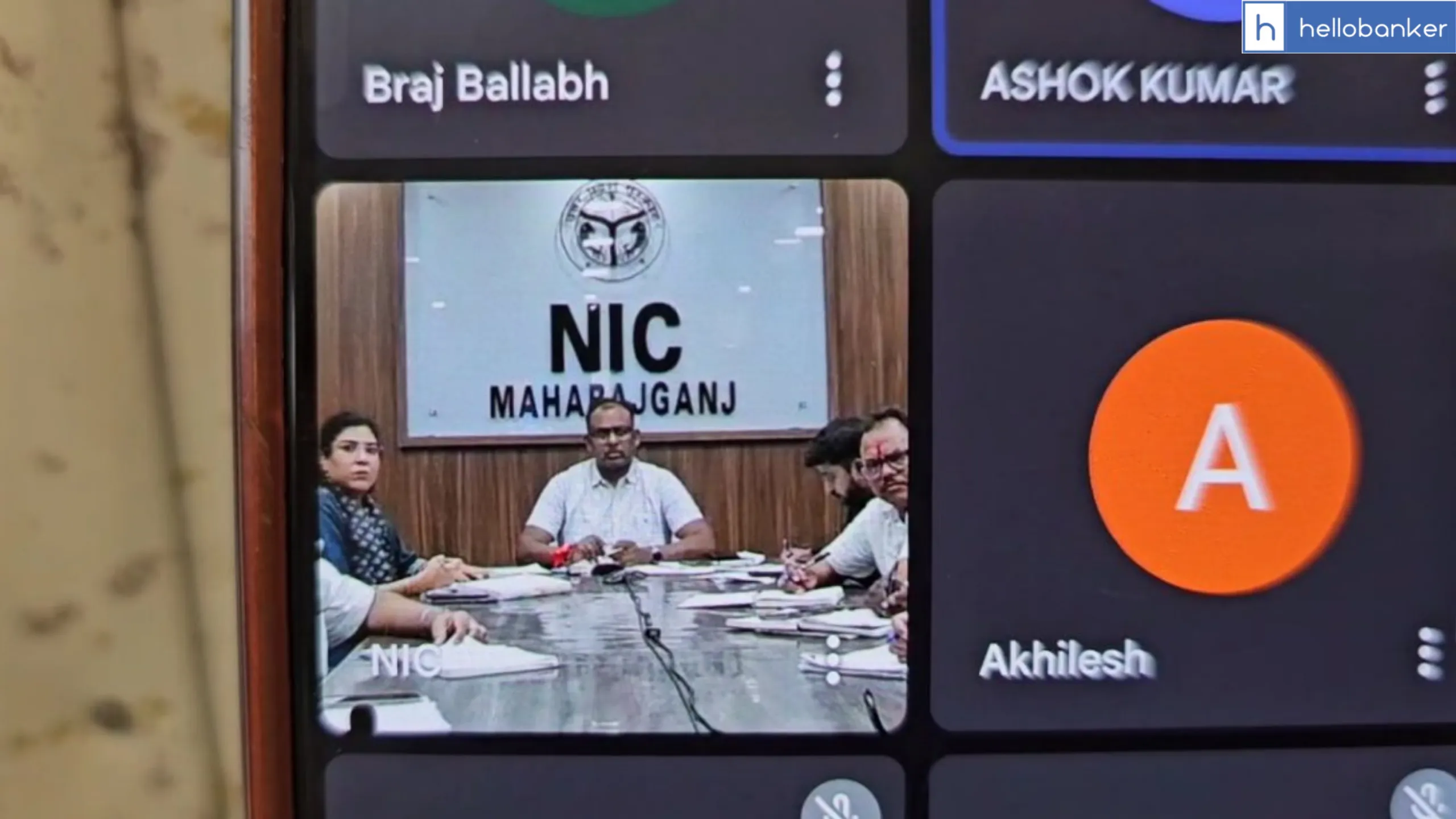 Porn Video played during meeting of Teachers with DM in Maharajganj Uttar Pradesh