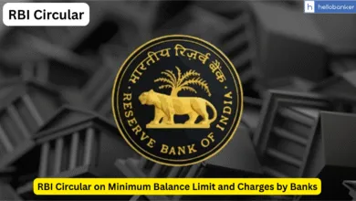 RBI Circular on Minimum Balance Limit and Charges by Banks