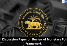 RBI Discussion Paper on Review of Monetary Policy Framework