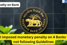RBI imposed monetary penalty on 4 Banks for not following Guidelines