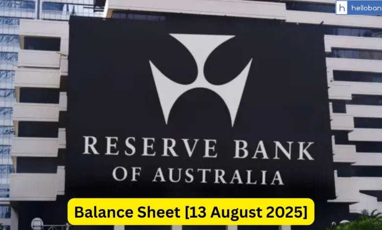 Reserve Bank of Australia Balance Sheet [13 August 2025]
