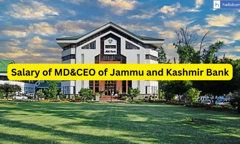 Salary of MD&CEO of Jammu and Kashmir Bank