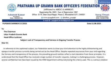 UP Gramin Bank Officers Raise Concerns Over 'Unfair and Opaque' Transfer Process
