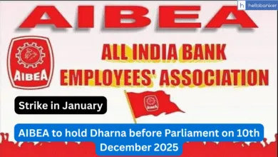 AIBEA to hold Dharna before Parliament on 10th December 2025 and Strike in January