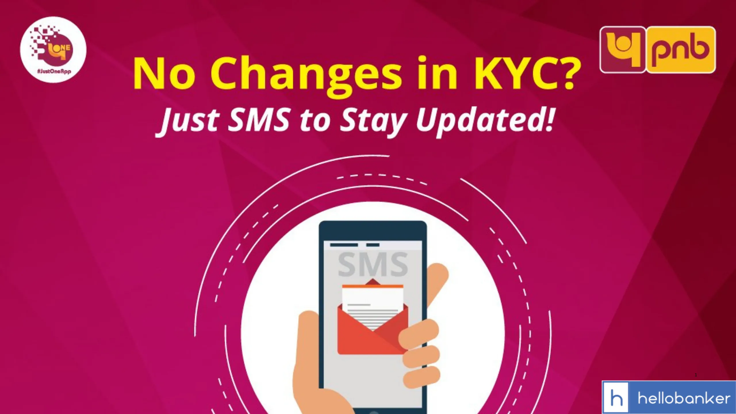 PNB Customers can update KYC via just a single SMS
