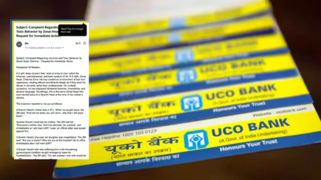 UCO Bank Zonal Head Faces Allegations of Toxic and Inhuman Behaviour; Social Media Outrage Ensues