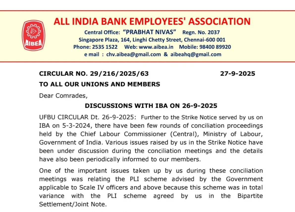 Bank Unions meeting held with IBA, Know Discussions held