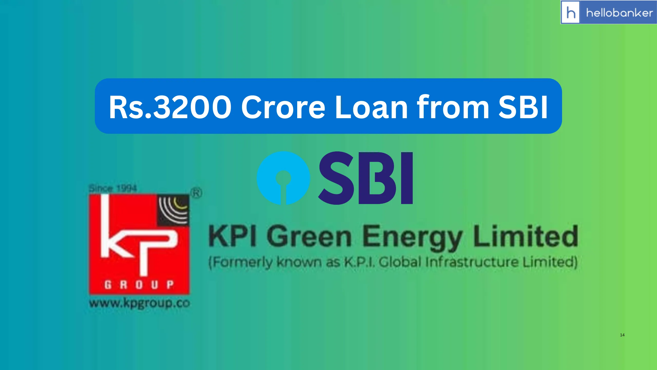 KPI Green Energy secures Loan of Rs.3200 Crore from SBI