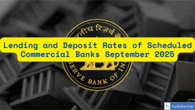 Lending and Deposit Rates of Scheduled Commercial Banks September 2025 [RBI Data]