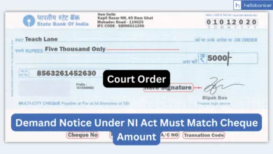 Supreme Court: Demand Notice Must Match Cheque Amount for NI Act Complaint to Be Valid