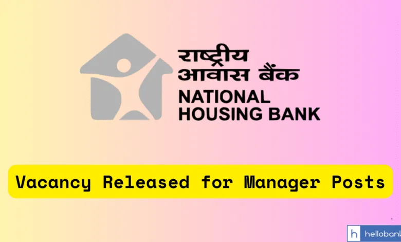 Vacancy Released for Manager Posts