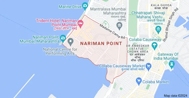 Nariman Point in Mumbai location
