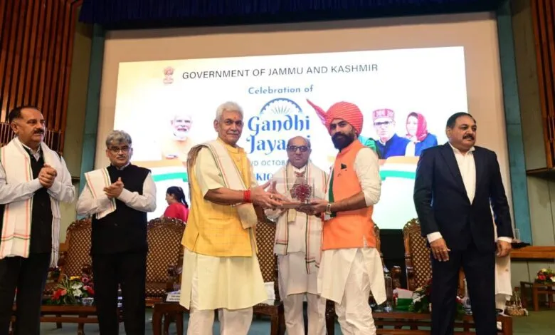 AIPNBOA AGS J&K awarded by LG Manoj Sinha for Social Service