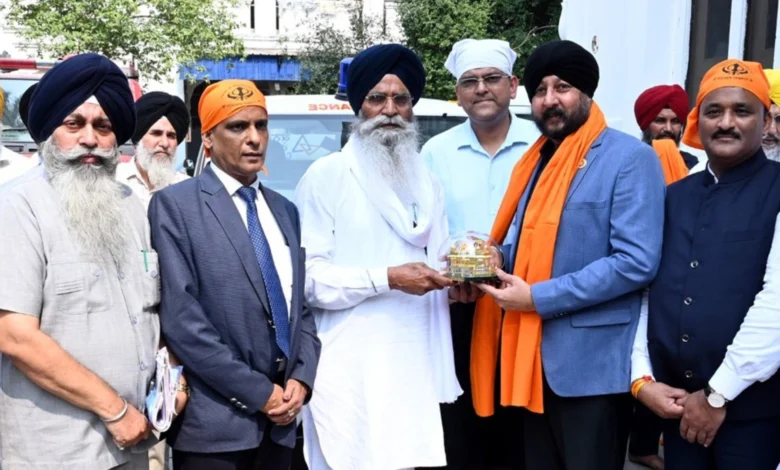 Canara Bank Donates Ambulance to SGPC for Sangat at Sri Harmandir Sahib