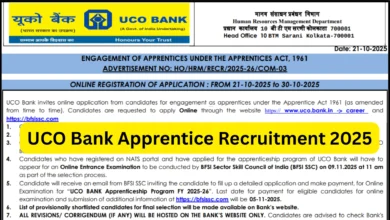 UCO Bank Apprentice Recruitment 2025 Notification Released and Apply Online for 532 Posts