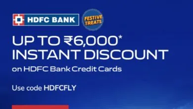 Flight Discounts: Rs.6000 Instant Discount with HDFC Bank Credit Card at Air India