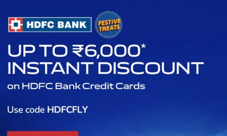 Flight Discounts: Rs.6000 Instant Discount with HDFC Bank Credit Card at Air India
