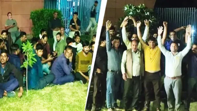 Toll Workers Angry Over getting Less Diwali Bonus; Protest on Agra Lucknow Expressway