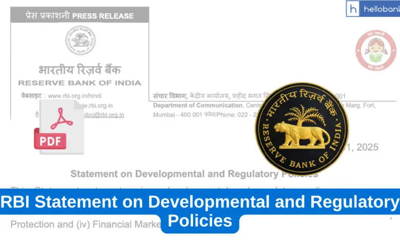 RBI Statement on Developmental and Regulatory Policies [PDF]