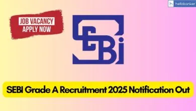 SEBI Grade A Recruitment 2025 Notification OUT, Apply Online