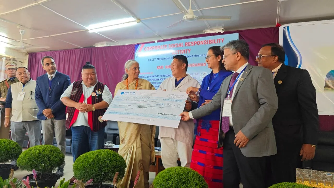 Photos: FM Sitharaman Visits Kiphire District Hospital