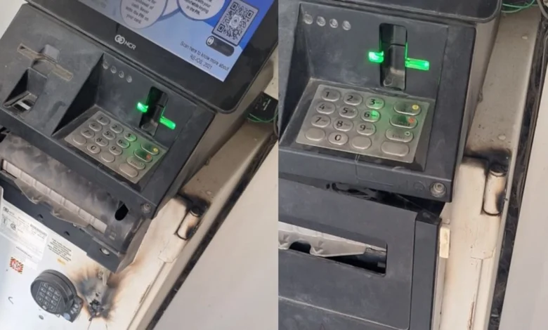 Thieves Attempt to Cut Open Sikandrarao ATM Again; Second Attack in a Week