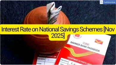 Interest Rate on National Savings Schemes [Nov 2025]