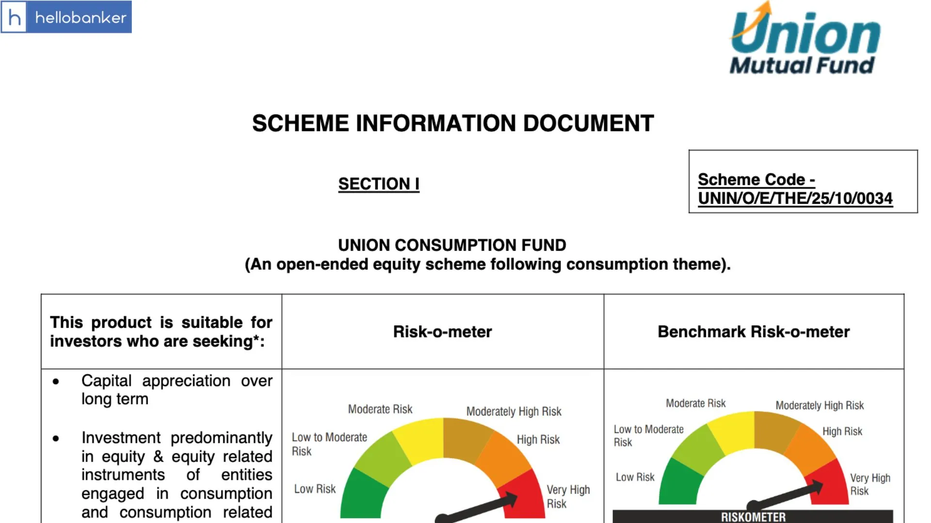 Union Consumption Fund launched by Union Bank of India [PDF]