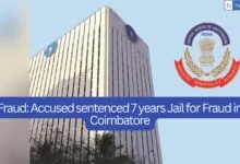 SBI Fraud: Accused sentenced 7 years Jail for Fraud in SBI Coimbatore