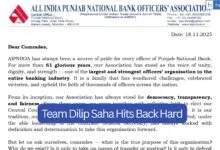 Sreekumar is not originally from PNB: Team Dilip Saha Hits Back Hard with a Strong Letter from 100 Circle Leaders