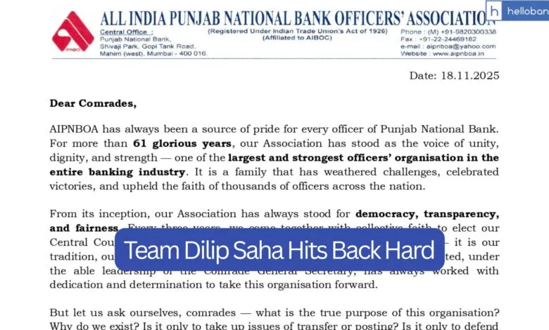 Sreekumar is not originally from PNB: Team Dilip Saha Hits Back Hard with a Strong Letter from 100 Circle Leaders