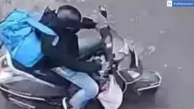 Assistant manager of Canara Bank - Mayur Nepale, riding his scooter