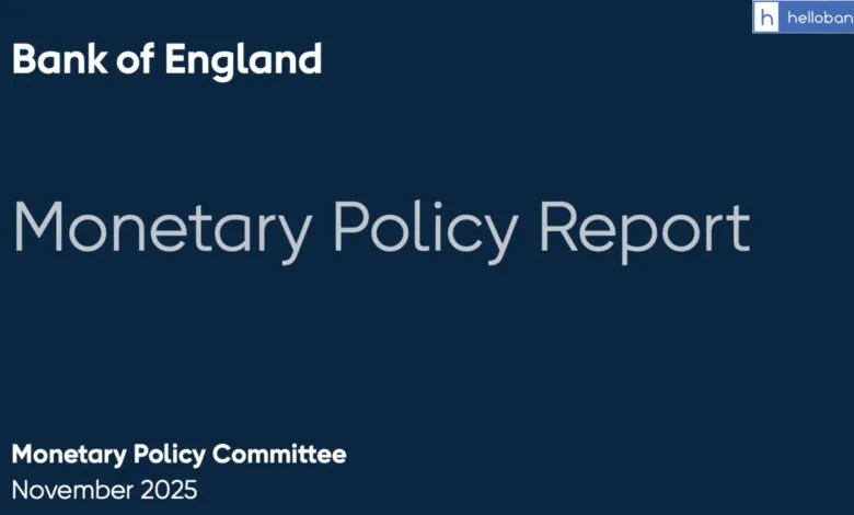 Bank of England Keeps Interest Rate at 4%, Download Monetary Policy Report November 2025 PDF