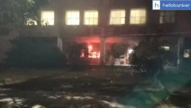 Massive Fire at Bank of Baroda Branch Inside Shakuntala University Campus in Lucknow