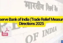 Reserve Bank of India (Trade Relief Measures) Directions 2025