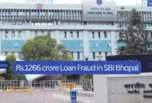 SBI Bhopal suffered loss of Rs.1266 crore due to Loan Fraud