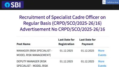 SBI Vacancy Released for Risk Manager Post, Download Notification PDF