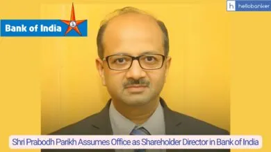Shri Prabodh Parikh Assumes Office as Shareholder Director in Bank of India