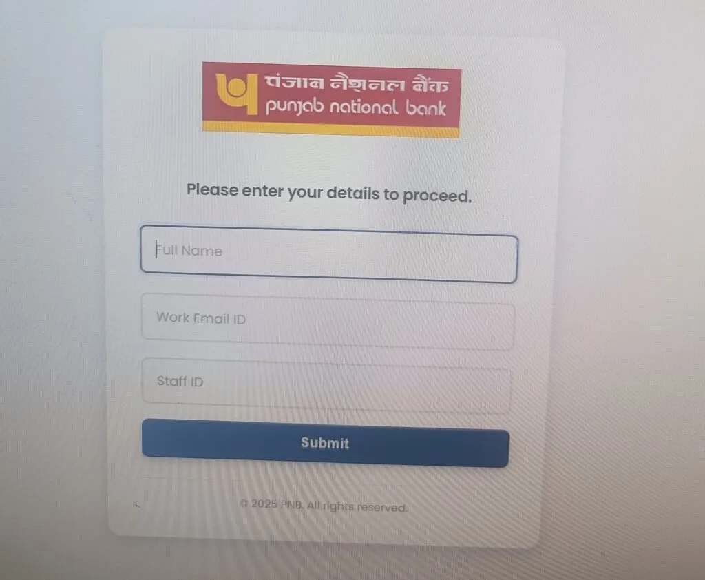 Website opening on clicking phishing email in PNB