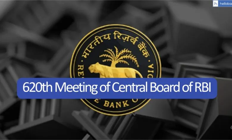 620th Meeting of Central Board of RBI held in Hyderabad