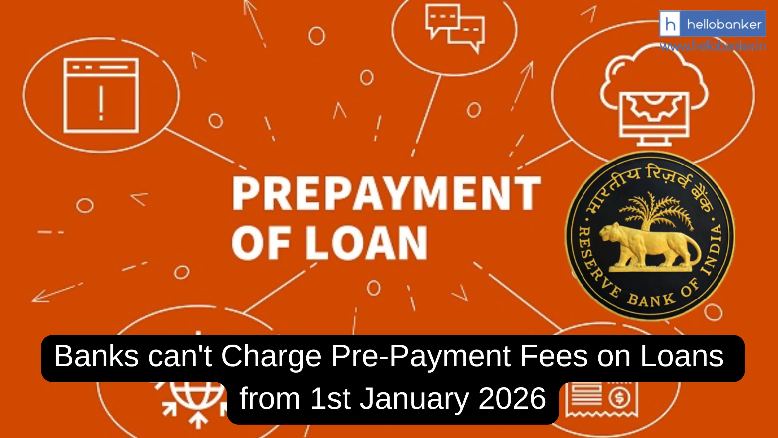 Banks can't Charge Pre-Payment Fees on Loans from 1st January 2026, Read New RBI Rules