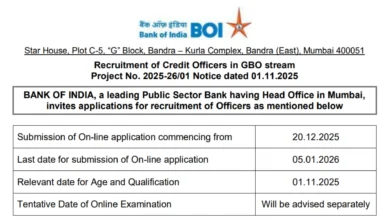 Bank of India Credit Office Recruitment 2025 Notification Released for 514 Post, Apply Online