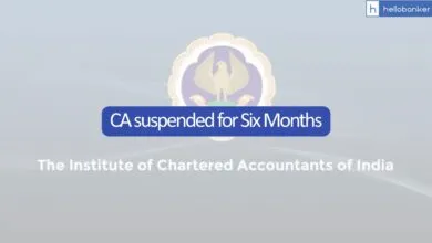 ICAI Suspends CA for Six Months for Holding Full Time Job While Running His Own Firm