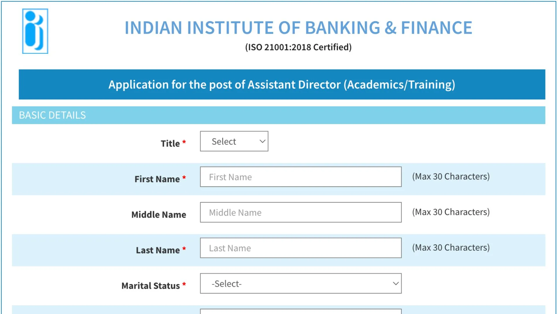 IIBF extends last date to apply for Assistant Director (Academics/ Training)
