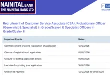 Nainital Bank Clerk, PO, SO Recruitment 2025