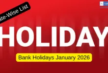 Bank Holidays January 2026: Check Complete List of State Wise Bank Holidays in January 2026