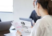 Female working in Office