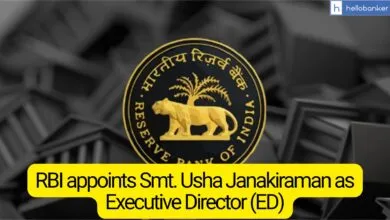 RBI appoints Smt. Usha Janakiraman as Executive Director (ED)